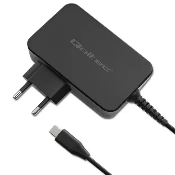 GaN Power Adapter QOLTEC 52387 90W 1x USB‑C 5–20V