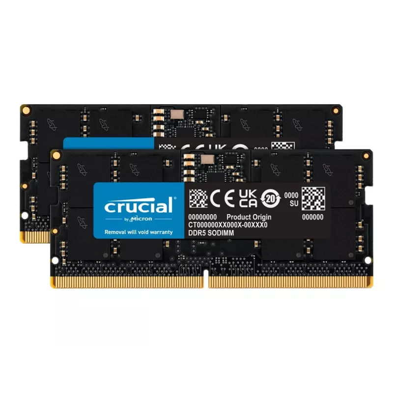 Micron Crucial - DDR5 - Kit - 32 GB: 2 x 16 GB - SO DIMM 262-PIN