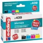 edding printer cartridges EDD-439 black, cyan, magenta, yellow compatible with brother LC-1240BK/C/M