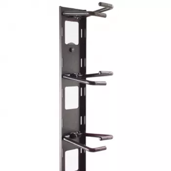 APC NetShelter Cable Management, Vertical Cable Manager, Cable Rings, Set of 8, Black, 55 mm x 766 mm x 85 mm