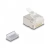 DeLOCK RJ45 Modular Plug Cat.6A for slim and flat cable 100 pcs set