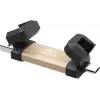 USB flash drive Silicon Power DS72 250 GB, USB 3.2 Gen 2 Type-A / Type-C, aluminium/rubber cap, gold