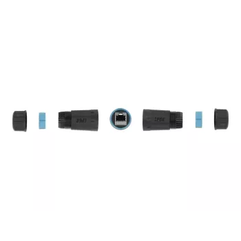 Network Cable DeLOCK 86693 RJ45 to RJ45 Cat.6A Waterproof Black