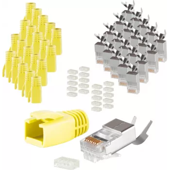 Wire Connector RJ-45 ShiverPeaks 72067-20Y Yellow