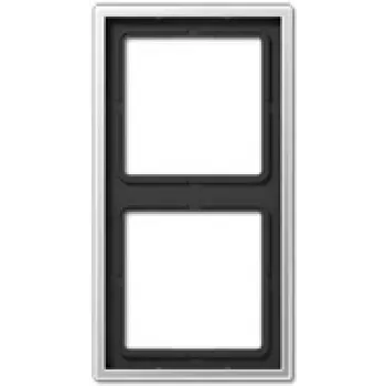 Aluminium door handle plate JUNG AL 2982, black, 81×152 mm