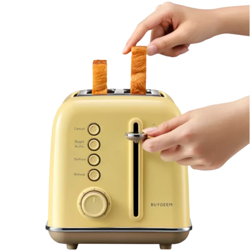 BUYDEEM 2 Slice Toaster, model DT620E, color Mellow Yellow, EU