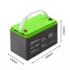 Gel battery QOLTEC 53080 12V 100Ah — sealed rechargeable battery for backup power
