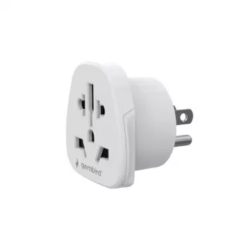 Travel power adapter GEMBIRD A-AC-USMINTF — World to US plug, 10 A