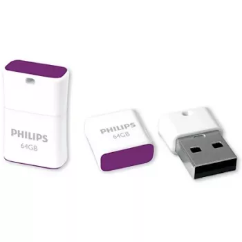 Philips FM64FD85B/00 USB flash drive 64 GB USB Type-A 2.0 Purple, White