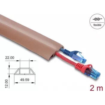 Cable sleeve DELOCK 20764 Brown PVC 1 pc