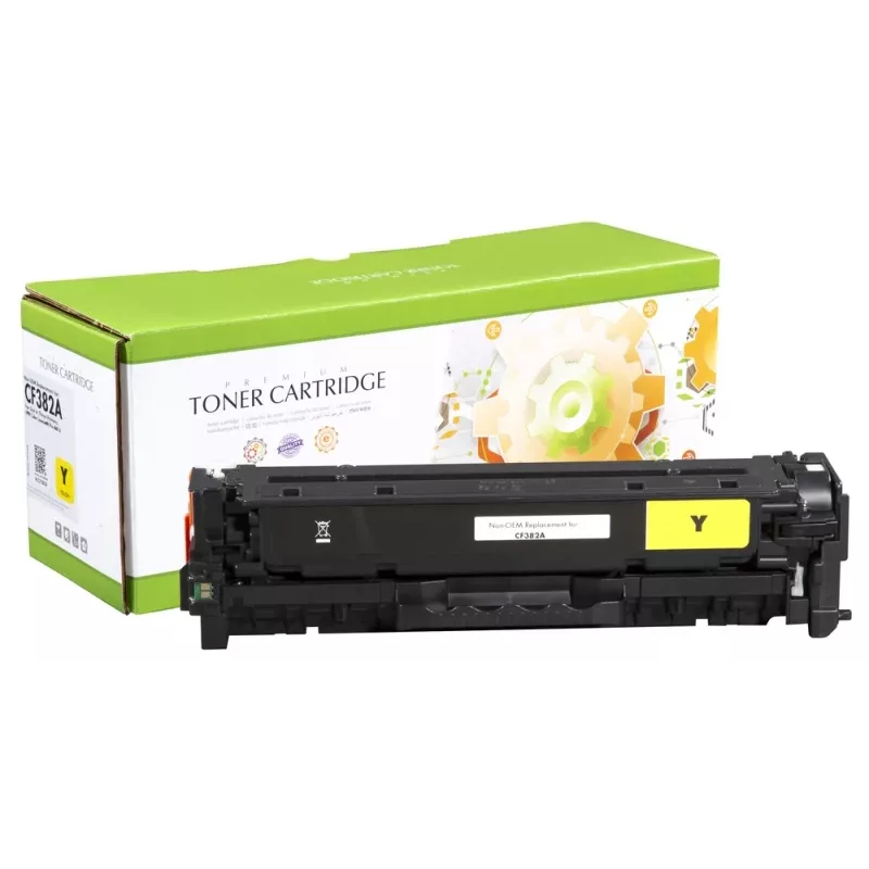 Static Control Compatible Hewlett-Packard 312A (CF382A) Yellow, 2700 p.