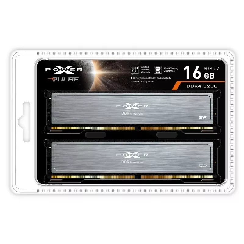 Silicon Power DDR4 16GB PC 3200 CL16 Silicon-Power (2x8GB) Pulse/U-DIMM - 16 GB - DDR4