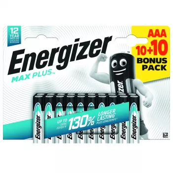 Energizer Max Plus Micro (AAA)-Battery Alkali-Mangan 1.5 V 20 pc(s) (E304145700)