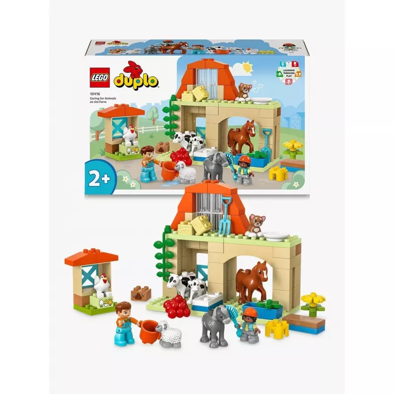 Construction toy LEGO DUPLO Farm Animal Care set 10416 — 74 pieces, 2 minifigures, age 2+