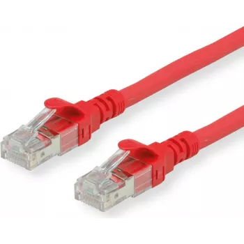 Roline - Patch-Cable - RJ-45 (M) to RJ-45 (M) - 5 m - SFTP, PiMF - CAT 6 - Halogen-Free, Moulded, Stranded - Red