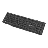 Wired Full-size Keyboard NATEC NAUTILUS NKL-1950 — USB, QWERTY US International, 105 keys, Black