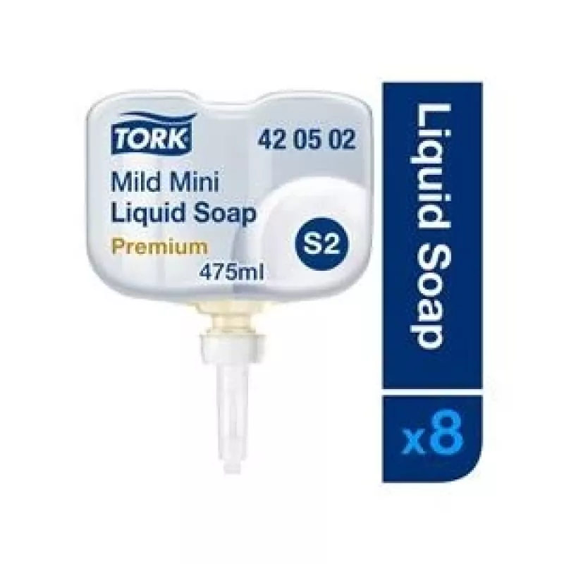 Liquid soap Nenurodyta Tork Premium Mild S2 475 ml, dispenser refill, mild formulation