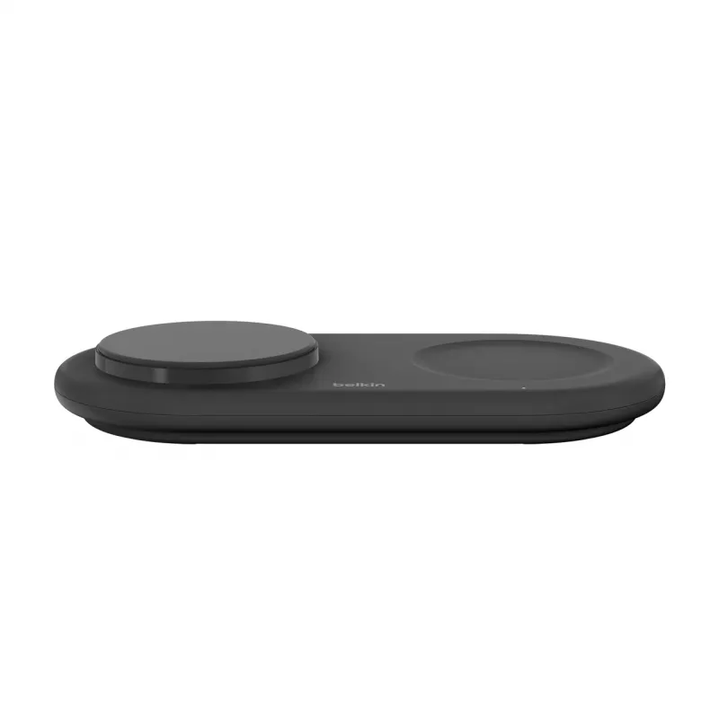 Belkin WIZ021VFBK - 2-in-1 wireless charging pad with Qi2 technology 15 W, black