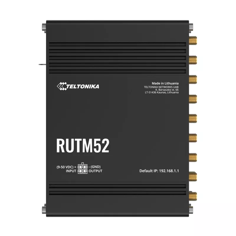 5G Router Teltonika RUTM52, 5x GbE, Dual SIM, eSIM, Wi-Fi 5