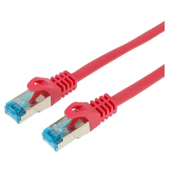 Wentronic Goobay CAT 5e Patch Cable, SF/UTP, Magenta, 0.25 m - CCA Copper Mix (95208)