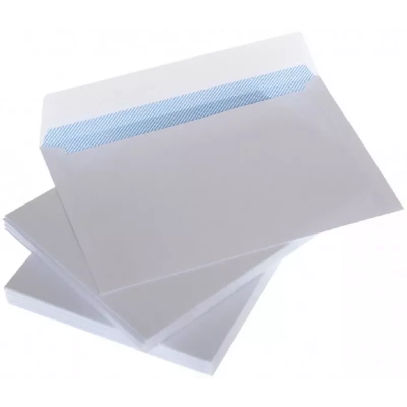 Envelopes C6 white with ribbon and internal press 114x162 mm x 25pcs