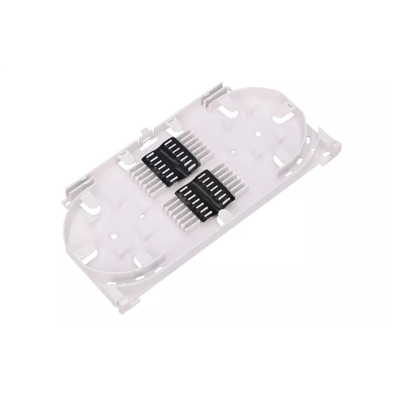 Fiber optic splice tray Extralink V2 24-core, ABS housing, white