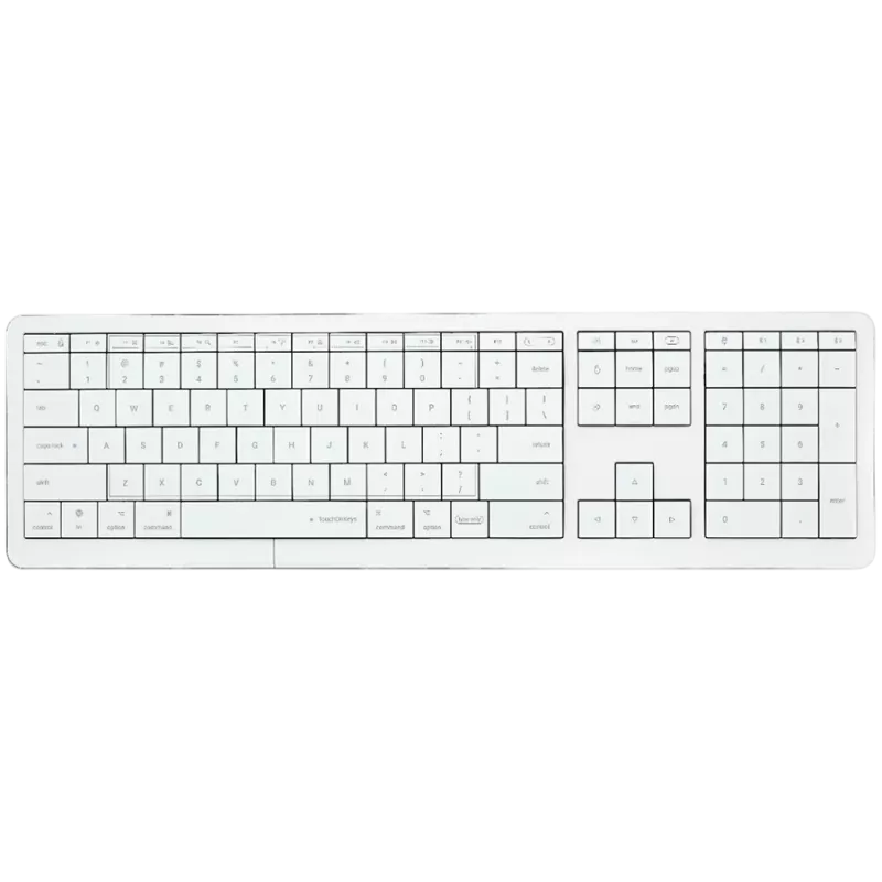 Wireless Keyboard CLEVETURA CLVX 1 Touch-On-Keys AI — ANSI US Mac layout, Scissor Switches, Aluminum Chassis, Interactive RGB