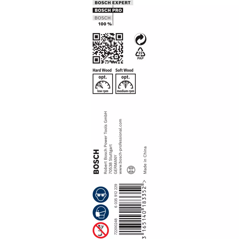 Bosch PRO Wood Auger Bit Bosch 1.2 cm Diameter 1 pc