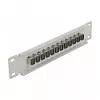 Fiber Optic Patch Panel DeLOCK 10 inch 12 Port SC Simplex Beige 1U Grey