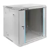 QOLTEC 54485 19-Inch 12U Wall-Mount Rack Cabinet, 600x450x635 mm, Black