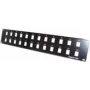 Patch Panel Tecline 908060 for 24 Keystone Connectors, 1U Rack Mount