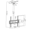 Ceiling TV Bracket MACLEAN MC-943, Adjustable Tilt for 32–55 inch TVs