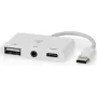 Nedis CCGB64790WT01 laptop-dockingstation & portreplikator Wired USB 2.0 Type-C White (CCGB64790WT01)