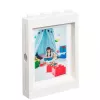 LEGO Bilderrahmen PICTURE FRAME, (B)191 x (H)268 mm, weiß aus ABS-Kunststoff, mit 4 Noppen, stapelbar, passend für - 1 Stück