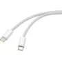 Renkforce USB Cable USB-C® Plug, USB-C® Plug 1.00 m White Twisted Pairs RF-6056882 (RF-6056882)
