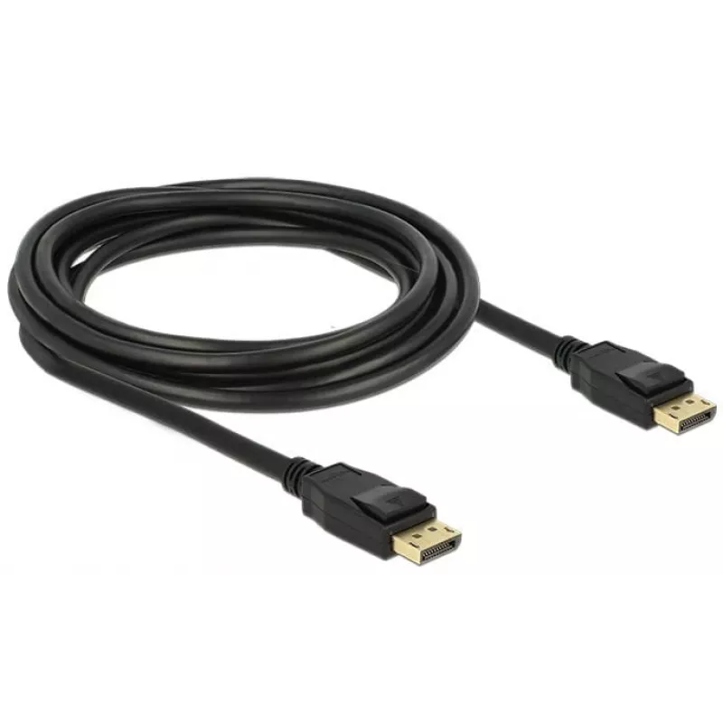 Delock - DisplayPort-Cable - DisplayPort (M) to DisplayPort (M) - 3 m - latched - Black