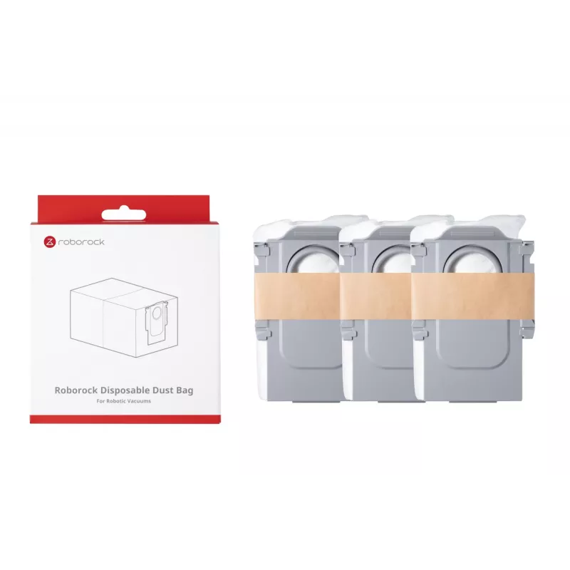 Vacuum Cleaner Accessory | ROBOROCK | Disposable Dust bag | For Qrevo/Qrevo MaxV/S8 MaxV Ultra/Qrevo S/Qrevo Pro/Qrevo Plus/Qrevo Curv/Qrevo Edge/Saros 10R/Saros Z70/Saros 10/Vivia