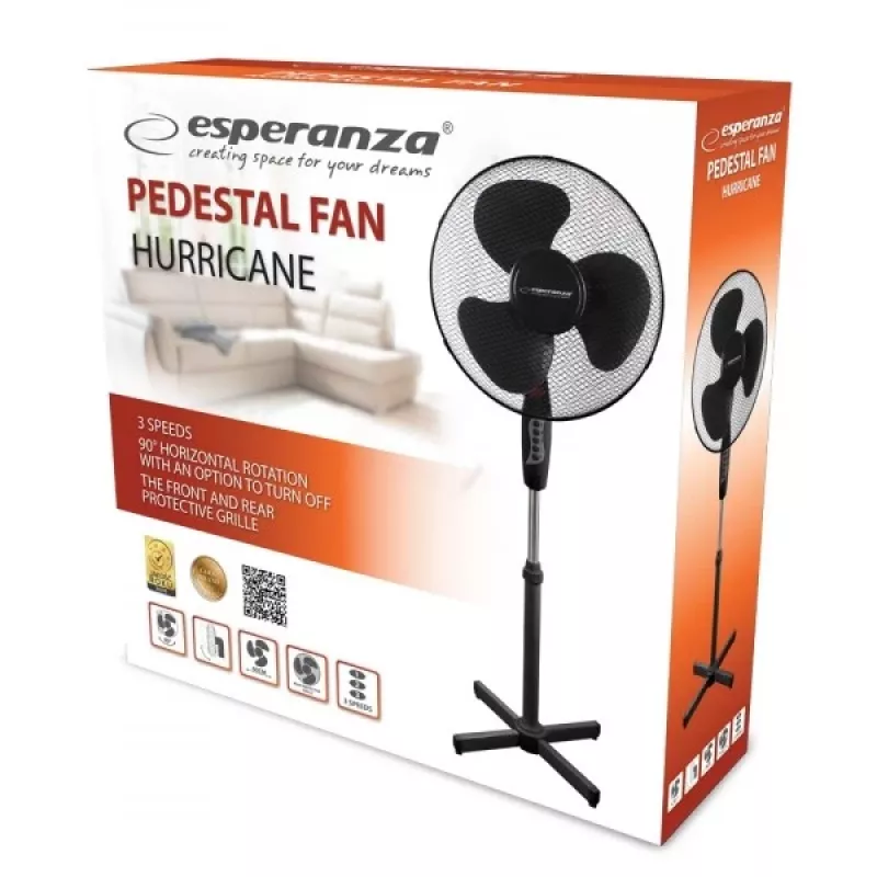 Esperanza EHF001KK household fan Black