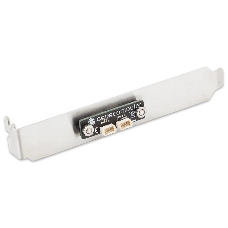 Computer cooling system accessory Aqua‑Computer 53290 — stainless steel, black, single piece