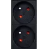 Power distribution unit GEMBIRD EG-PDU-9F2F — 9 French (Type E) sockets, 1U rack, 16A, 2 m cable
