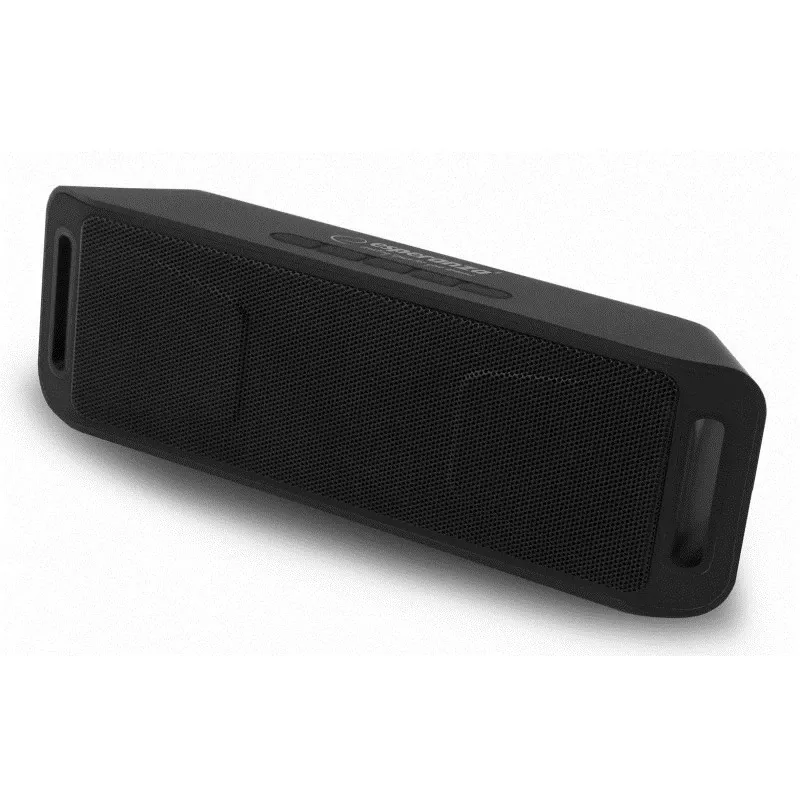 Stereo portable speaker ESPERANZA FOLK Black — 6 W RMS, Bluetooth, MicroSD, LiPo battery