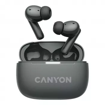 Canyon CNS-TWS10BK Headphones and Headset True Wireless Stereo (TWS) In-Ear calls/music/Sport/everyday use USB Type-C Bluetooth Black (CNS-TWS10BK)