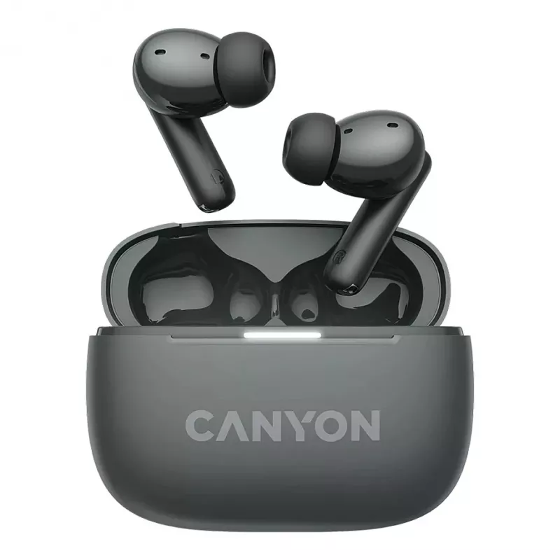 Canyon CNS-TWS10BK Headphones and Headset True Wireless Stereo (TWS) In-Ear calls/music/Sport/everyday use USB Type-C Bluetooth Black (CNS-TWS10BK)