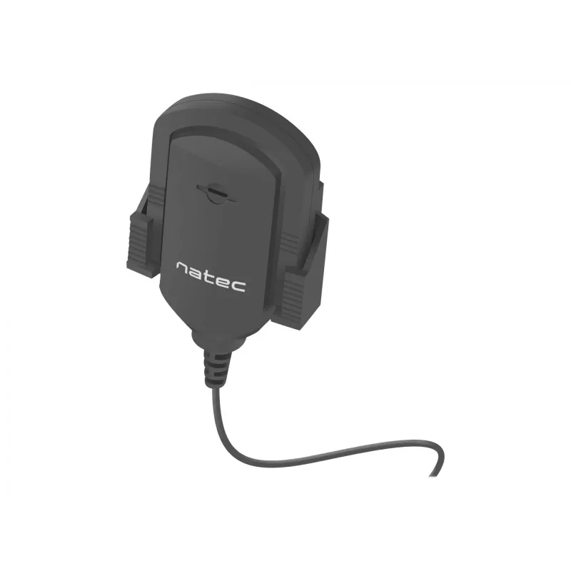 Clip-on microphone NATEC NMI-1352, wired 3.5 mm, sensitivity -58 dB, 50–16000 Hz, 1.8 m cable, 20 g