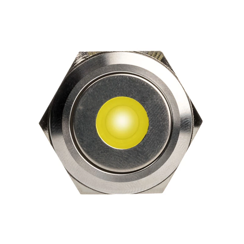 DimasTech vandal-resistant switch/button 25 mm Silverline Dot RGB PD212
