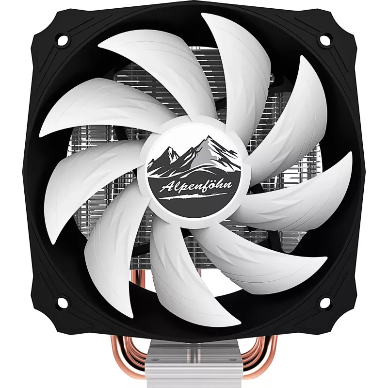 Alpenföhn Ben Nevis Processor Cooler 12 cm Black, Copper, Silver, White