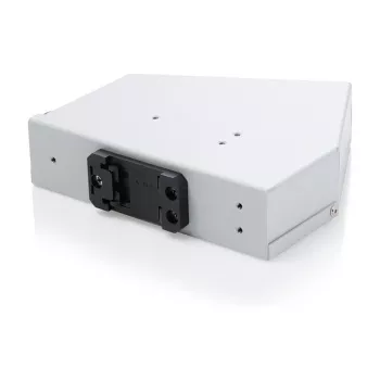 DIN rail fiber optic splice distributor DIGITUS DN-96894 — angled, 6 SC SX / LC DX, aluminium, grey
