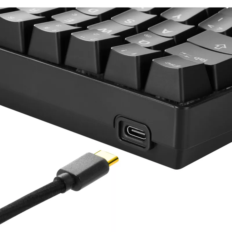 SKILLER SGK50 S4, Gaming Keyboard black, DE-Layout, Kailh Red