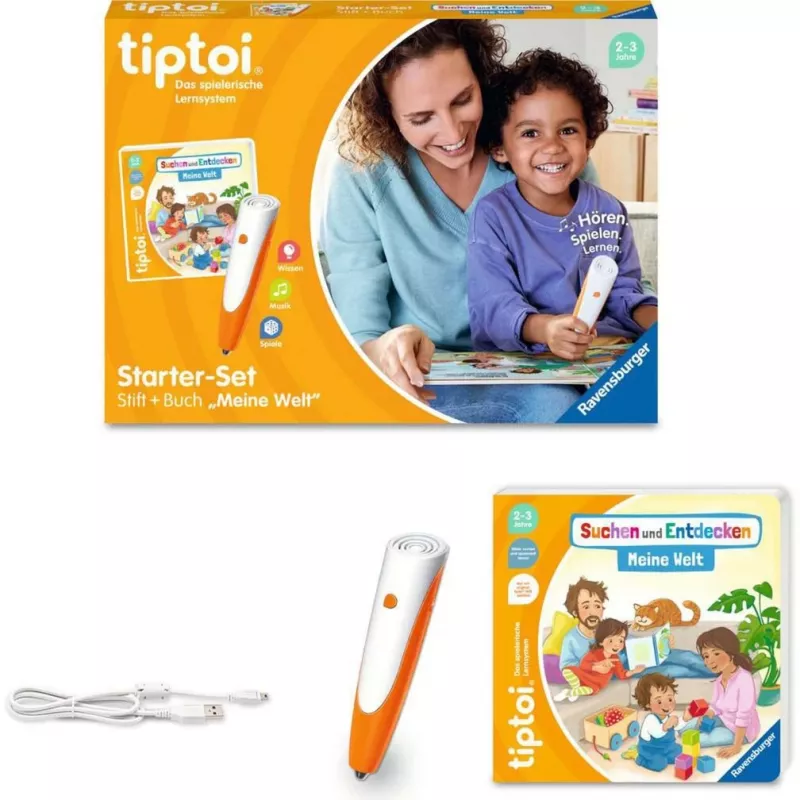 tiptoi Starter-Set: Search and Discover - My World, Learning Book pen and picture book