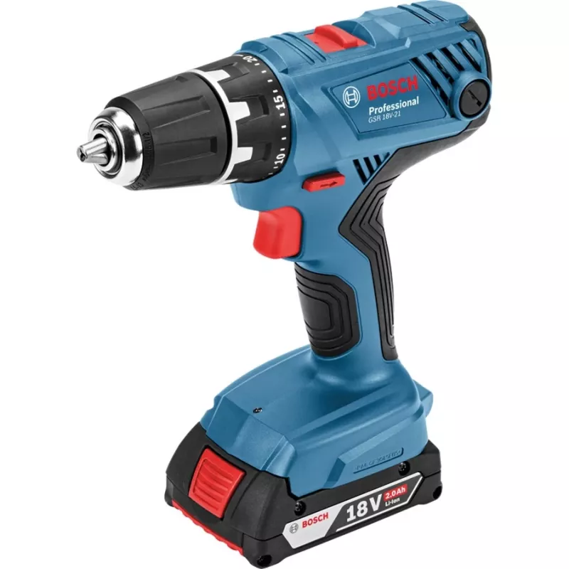 Bosch GSR 18V-21 Professional 1800 RPM 1.2 kg Black, Blue